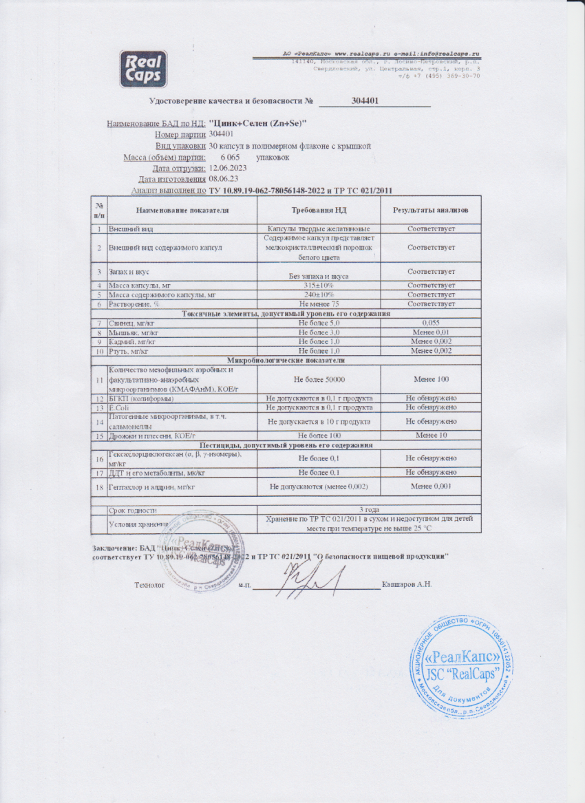 Паспорт №062023
